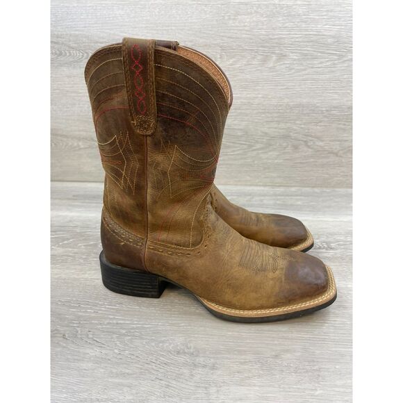 Ariat Sport 10010963 Men's Boot Western Cowboy Wide Square Toe Leather 7D Brown